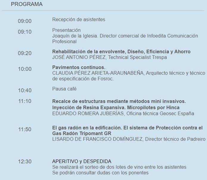Programa de actividades